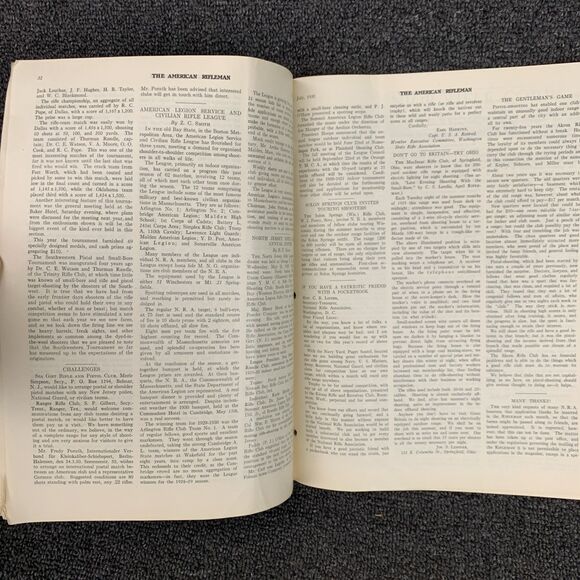 Vintage The American Rifleman Magazine July 1930 Sporting Hunting Firearms - Picture 8 of 11